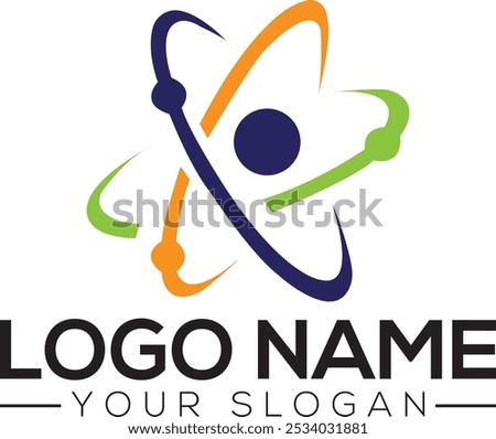 Pinwheel logo templates. Circular simple signs, colorful shapes for abstract design, rainbow spinner, different companies logotype template, vector isolated Rotate LOGO