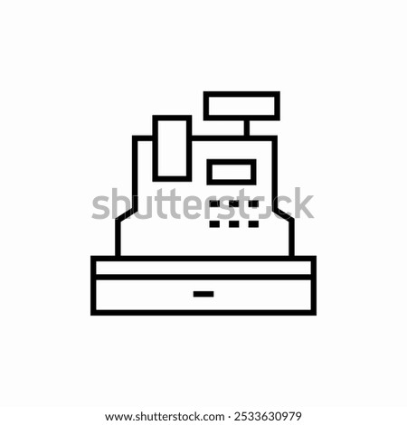 cashier machine icon sign vector