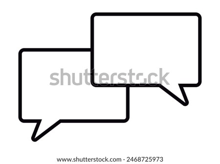 Similar – Image, Stock Photo Two speech bubbles in which blah, blah, blah and yeah! Stand. Concept communication, speaking, making speeches.