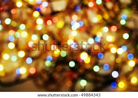 Blurred Fairy Lights Stock Photo 49884343 : Shutterstock