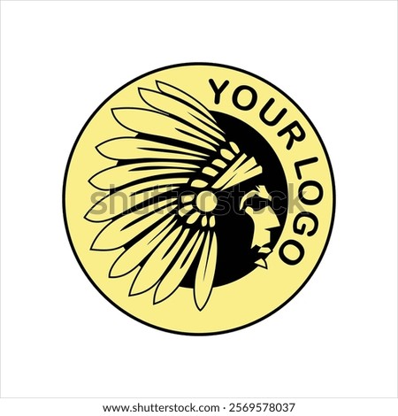 Modern Logo with Retro American Indian Themes