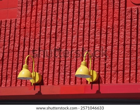 Image, Stock Photo Brick wall abstractly seen.