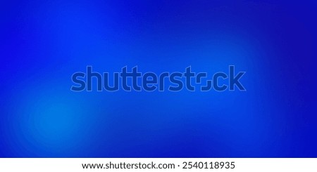 Abstract background with a smooth gradient transitioning from deep blue at the top to a brighter blue at the bottom. Vector illustration