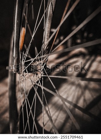 Similar – Foto Bild Fahrrad. Detailaufnahme. Licht. Schatten.