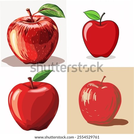 Similar – Image, Stock Photo Roter halbierter Apfel und eine weiße Schüssel mit Honig auf einem hellen Hintergrund, Flat lay, gesunde Ernährung