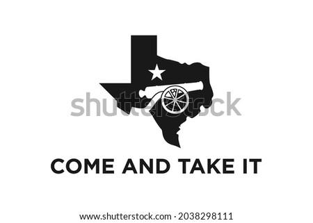 Texas Map Come and Take It Molon Labe Sticker