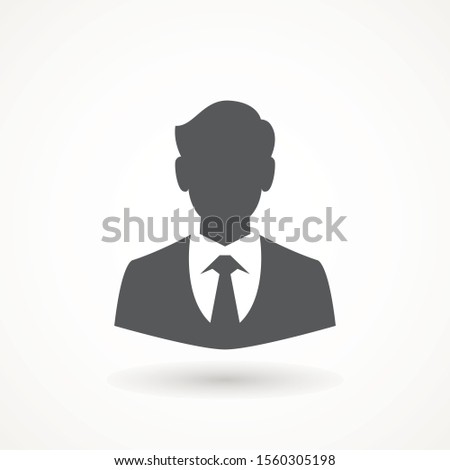 Male avatar icon suitable for info graphics, websites and print media and interfaces. User vector of man in business suit Businessman icon