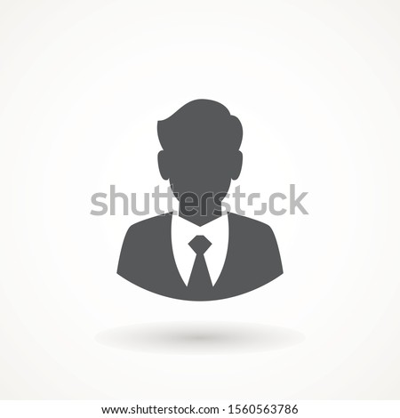 Male avatar icon suitable for info graphics, websites and print media and interfaces. User vector of man in business suit Businessman icon