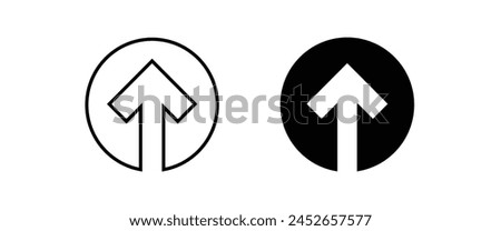 Arrow icon Emergency exit, Logout and output, outlet, out symbol. Safe condition line and flat icons set, editable stroke isolated on white, linear vector outline illustration