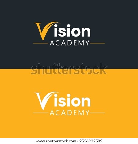 The Vision Academy logo features a bold 