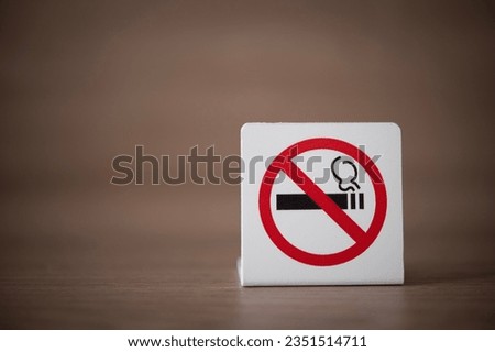 Similar – Image, Stock Photo No smoking sign Healthy