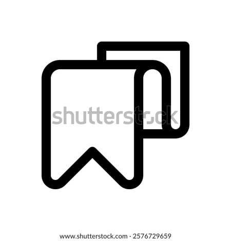 Bookmark. Editable stroke vector icon.