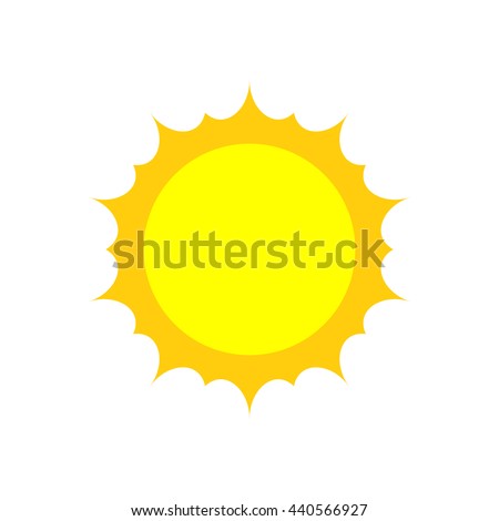 Sun icon. vector logo. flat style.