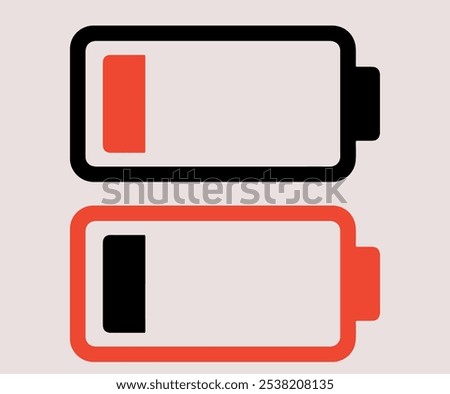 Battery Charge Level 20 Percent icons and logo , Computers, Mobile, Hardware icons