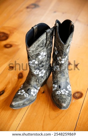 Similar – Image, Stock Photo Artisan polishing wooden detail using sandpaper in carpentry workshop