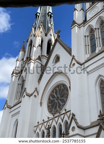 Similar – Image, Stock Photo Old church against blue sky