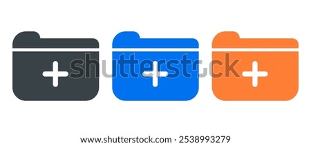 add folder or new folder vector illustration