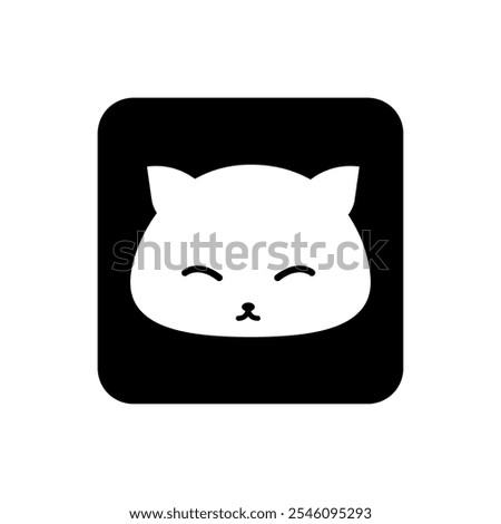 cat or dog icon eps 10