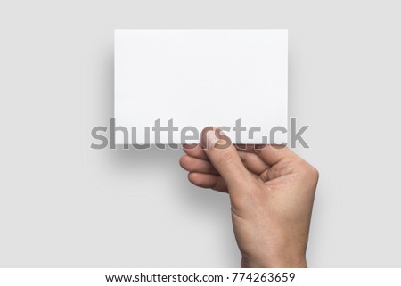 Similar – Image, Stock Photo Hands holding Post-it with “Just do it!” written on it. Motivation.