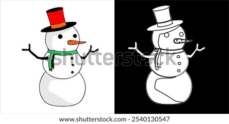 Similar – Foto Bild Schneemann steht Kopf.