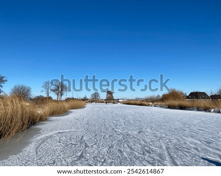 Similar – Image, Stock Photo At the frozen canal II