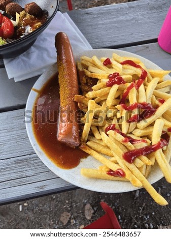 Similar – Foto Bild Currywurst Lebensmittel