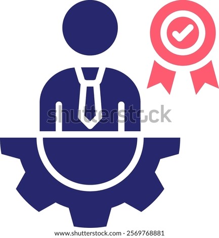 Expert Icon Fill Vector Illustration