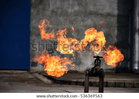 Similar – Image, Stock Photo Gas flame | still burning