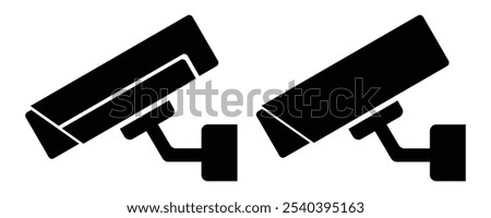 CC cameras vector icon logo.