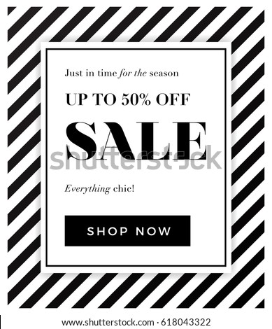 
Seasonal sale background with elegant black and white colour. Vector illustration template, banners, Wallpaper, flyers, invitation, posters, brochure, voucher discount. Up to 50% off design.