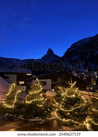 Similar – Image, Stock Photo Matterhorn from behind