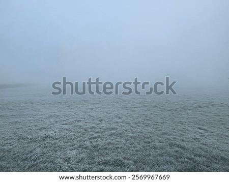 Similar – Image, Stock Photo Frosty and foggy morning on the Polish Ochodzita mountain with a view of the Czech Beskydy mountains. Lysa mountain illuminated with orange light. Winter and frosty environment