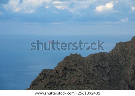 Similar – Image, Stock Photo Mirador de Ermita de las Nieves in Lanzarote, Spain