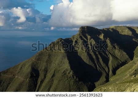 Similar – Image, Stock Photo Mirador de Ermita de las Nieves in Lanzarote, Spain