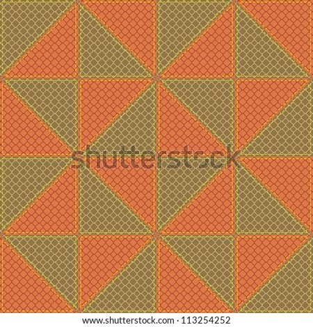 patchwork background with decor elements