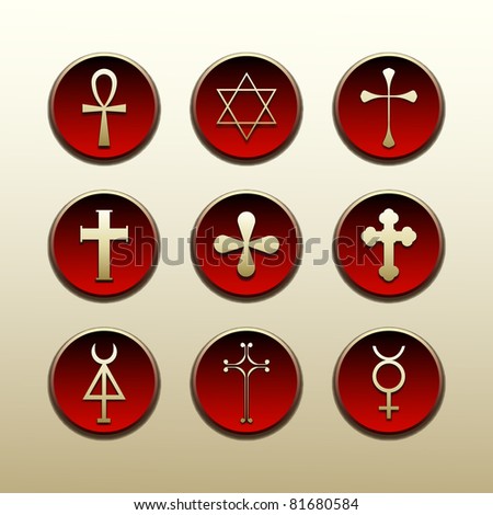 Religious symbols nations of the world