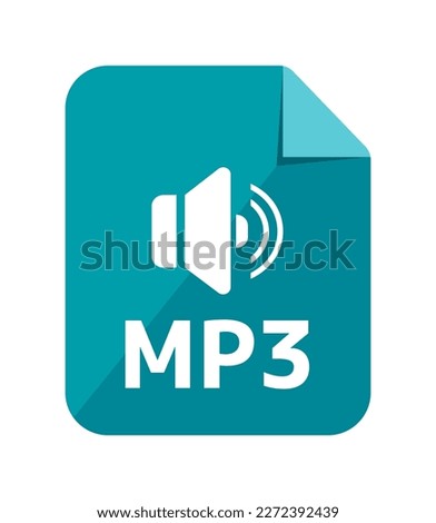File formats vector icon illustration | MP3