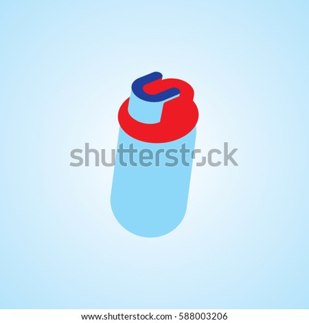 the art bottle icon logo element