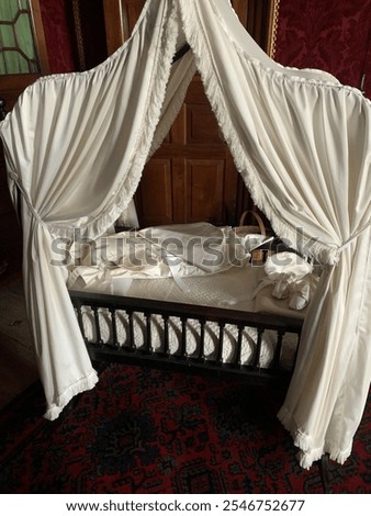 Similar – Image, Stock Photo an old fashioned canopy and its shadow, black and white