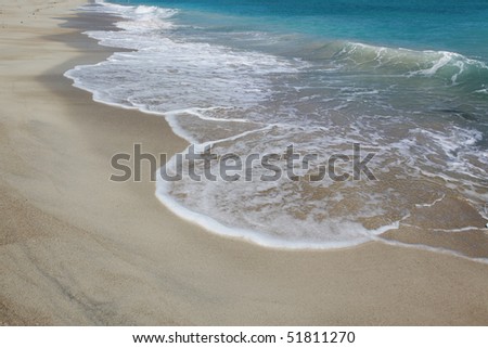 empty beach, ocean, surf