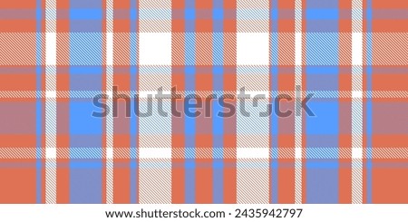 Gingham pattern background. Retro tablecloth texture. Abstract color full of Scott pattern. Pastel gingham seamless background for print on fabric. Vector art.