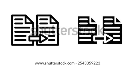 Compare icon symbol collection on white background.