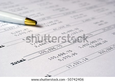 Profit & loss calculations with pen