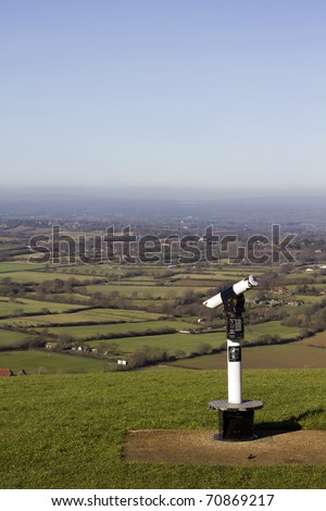 A lovely view accross the english country side from Devils Dyke, near Brighton in Sussex, UK