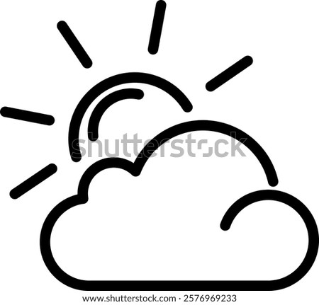 Weather line icon single high quality