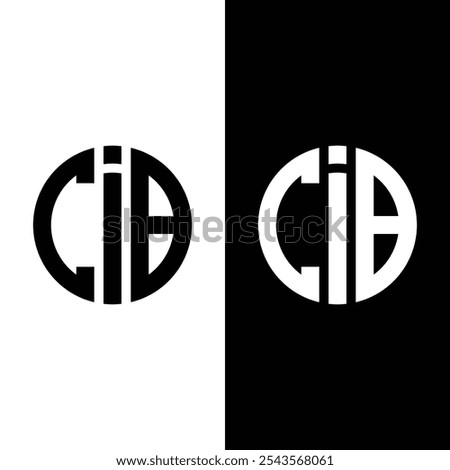 Letter CIB Logo Vector Icon Stock Vector