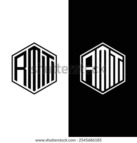 RMT Letter Logo Creative Design RMT Stock Vector