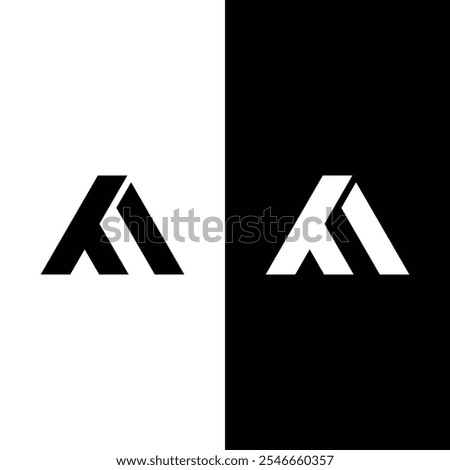 Creative ATI Letter Logo Design Stock Vector