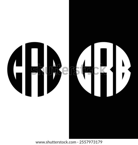 CRB Letter Initial Logo Design Template Vector Illustration Stock Vector