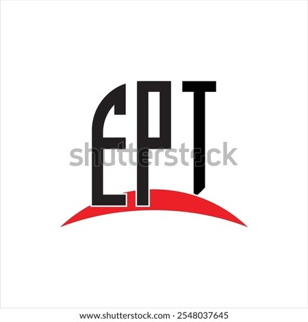 ept letter logo design with white background in illustrator, vector logo modern alphabet font